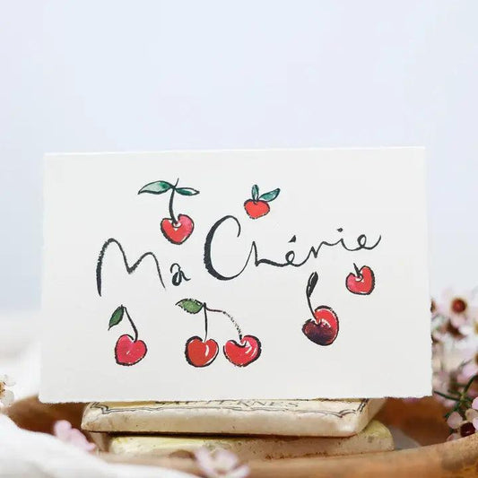 Ma Chérie - French Inspired Card - Winterberries