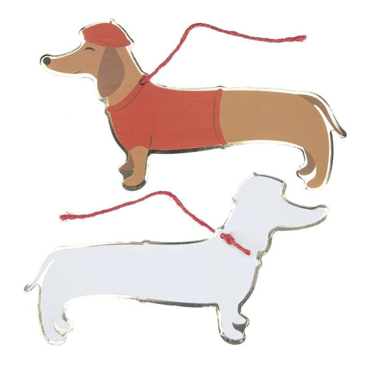 x8 Dachshund Cards - Winterberries