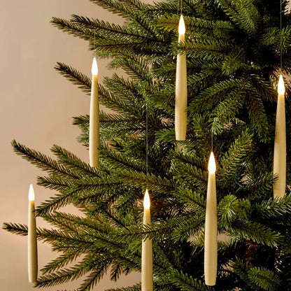 x10 Gold Floating LED Candles - Winterberries